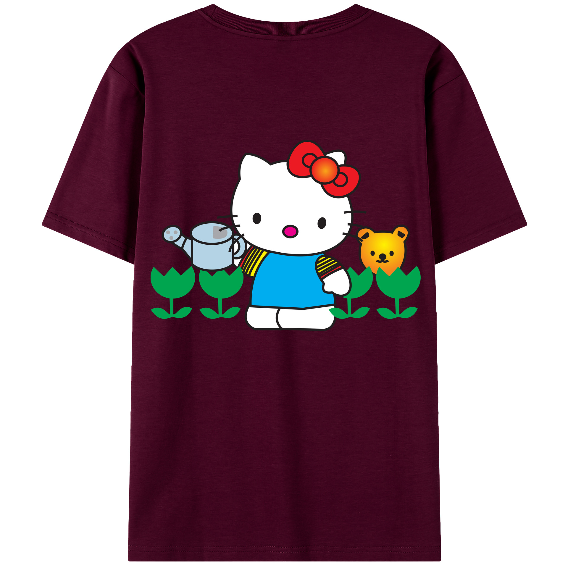 （画像用） Hello Kitty ハローキティ レディース半袖Tシャツ(バックプリント)